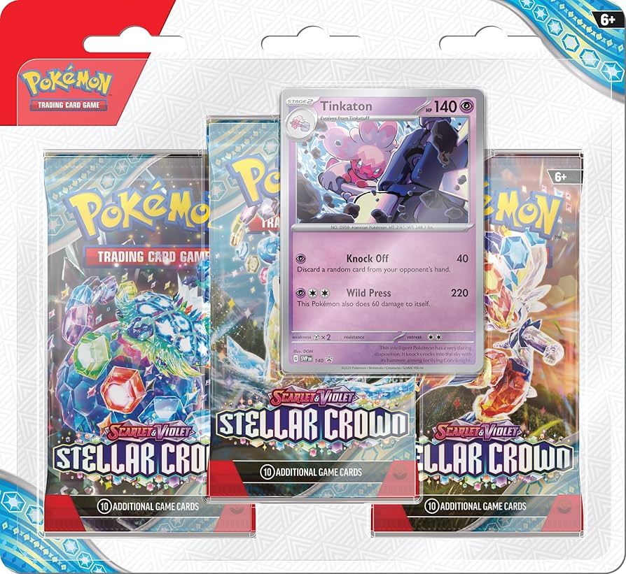 Pokémon TCG: Scarlet & Violet - Stellar Crown 3-Pack Blister