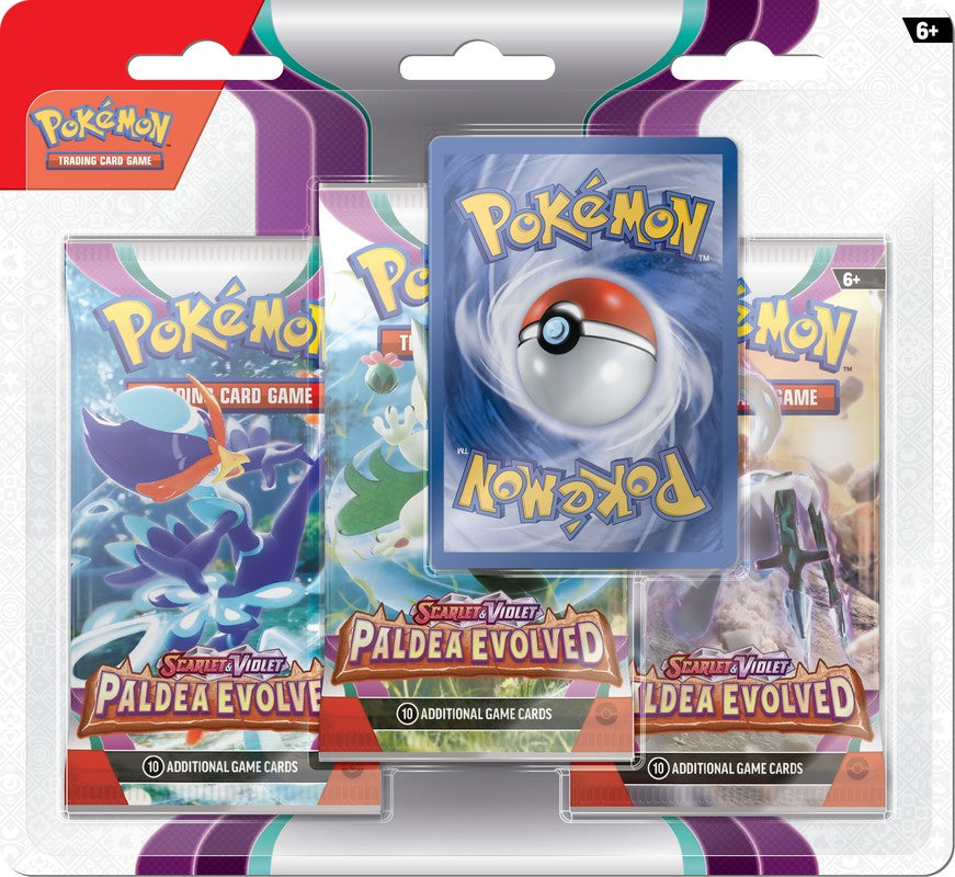 SCARLET & VIOLET - PALDEA EVOVLED 3 PACK BLISTER