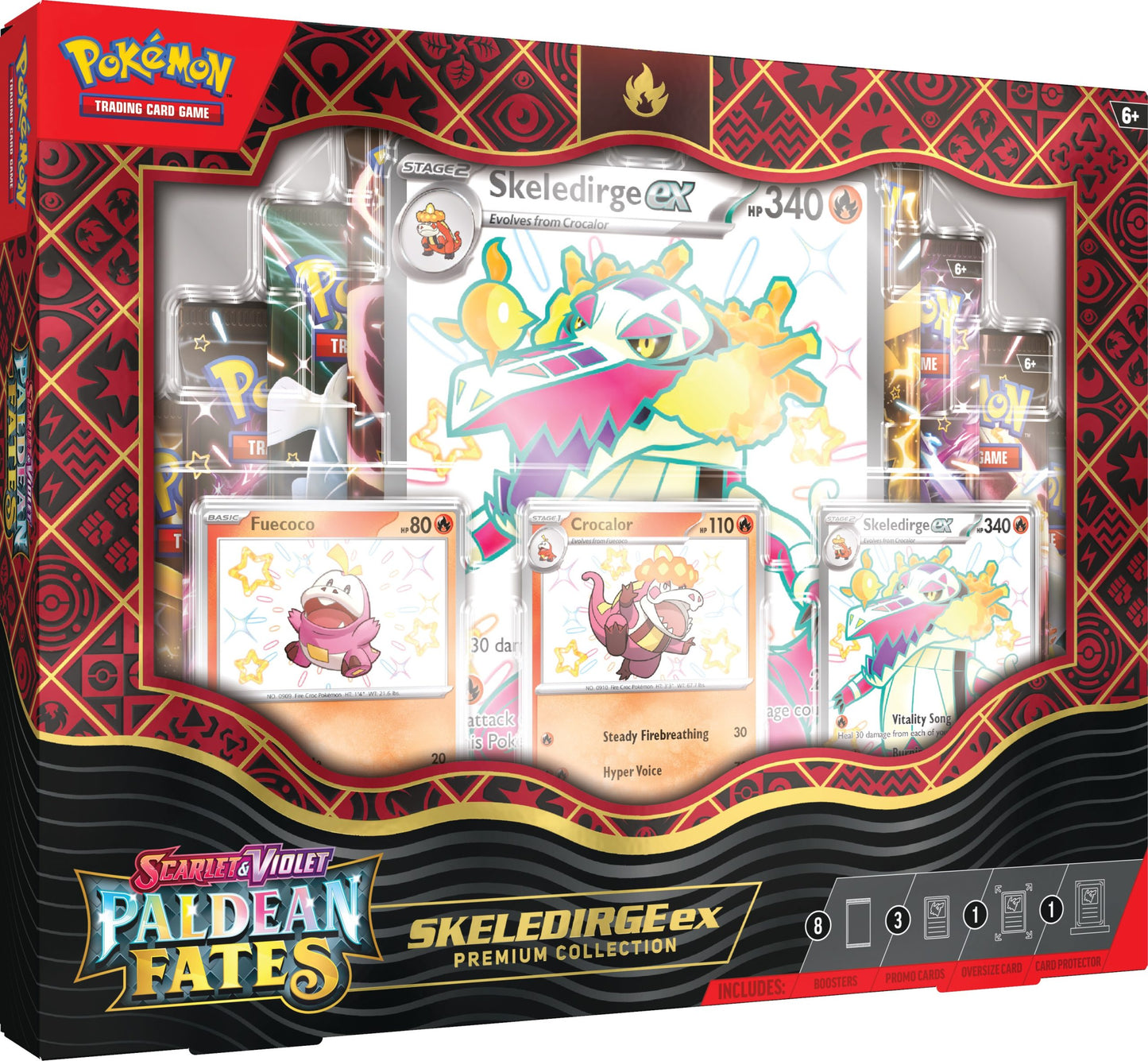 POKEMON PALDEAN FATES - SKELERIDGE EX PREMIUM COLLECTION