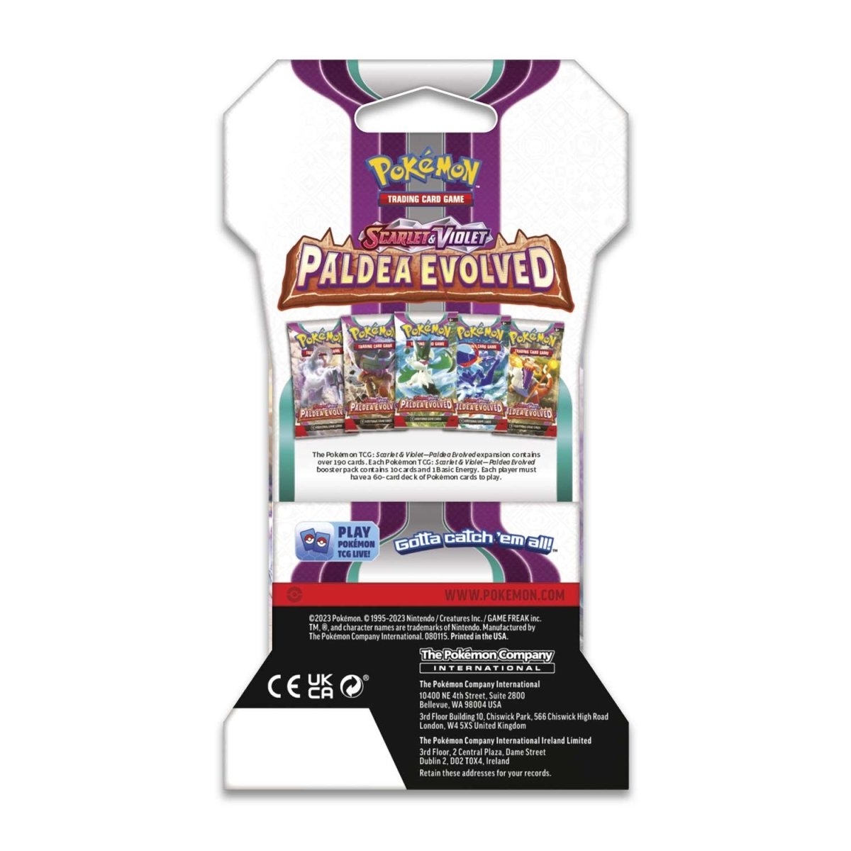 SCARLET & VIOLET - PALDEA EVOVLED SLEEVED BOOSTER PACKS