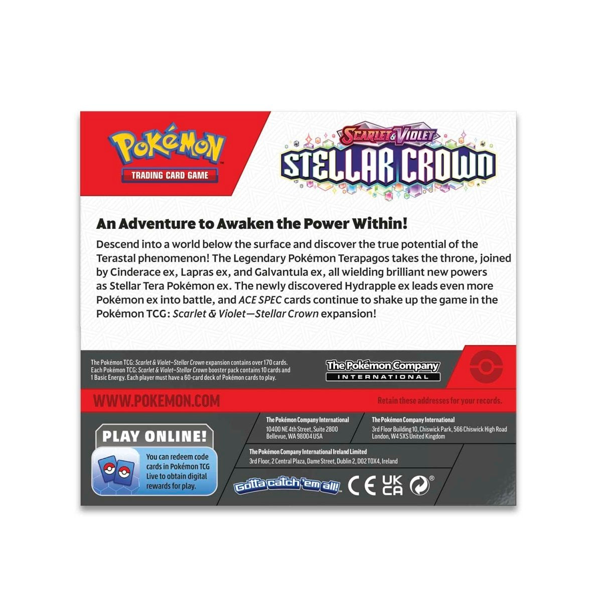 Pokémon TCG: Scarlet & Violet-Stellar Crown Booster Box (PRE-ORDER)