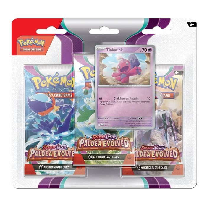 SCARLET & VIOLET - PALDEA EVOVLED 3 PACK BLISTER